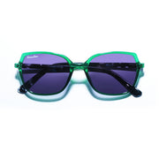 MINX-Crystal Green Sunglasses Folded View Featured Image