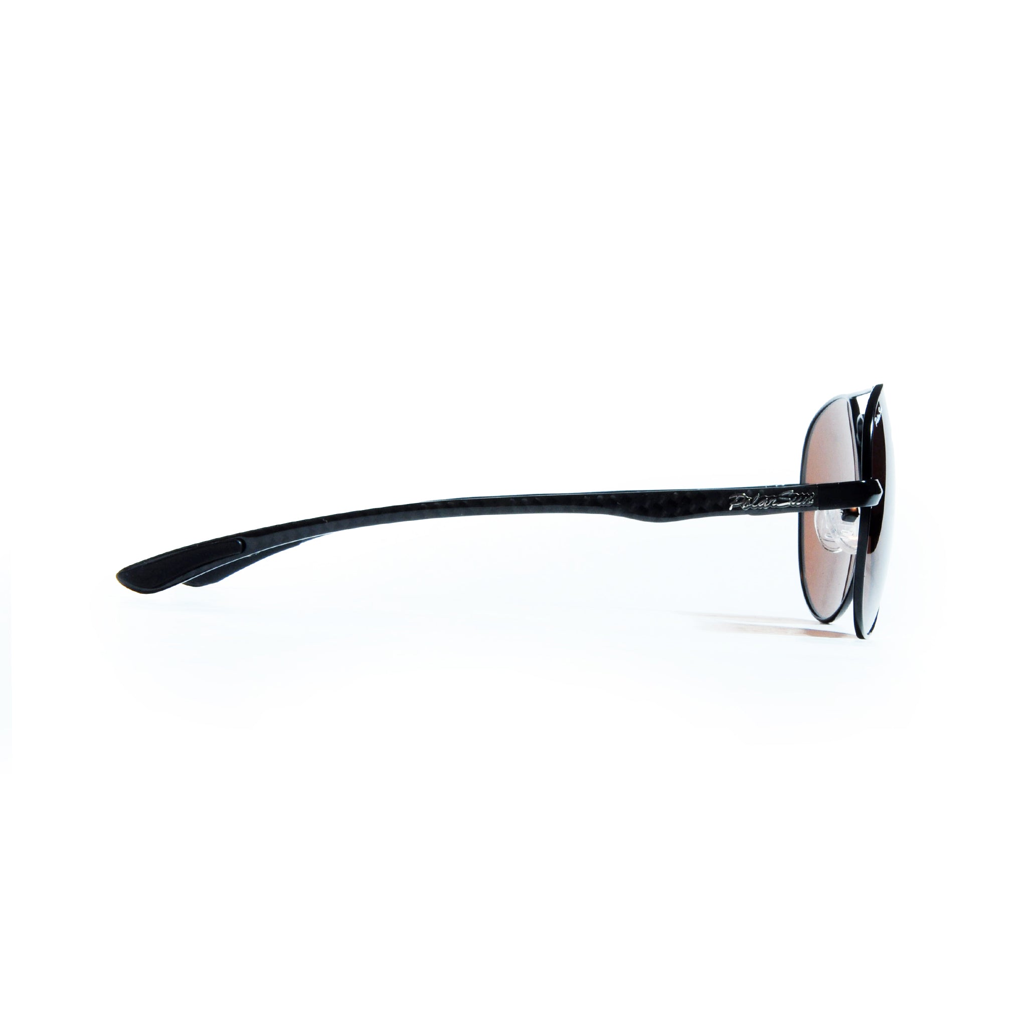 AVIATOR- Black / Brown Sunglasses  side view Featured Image